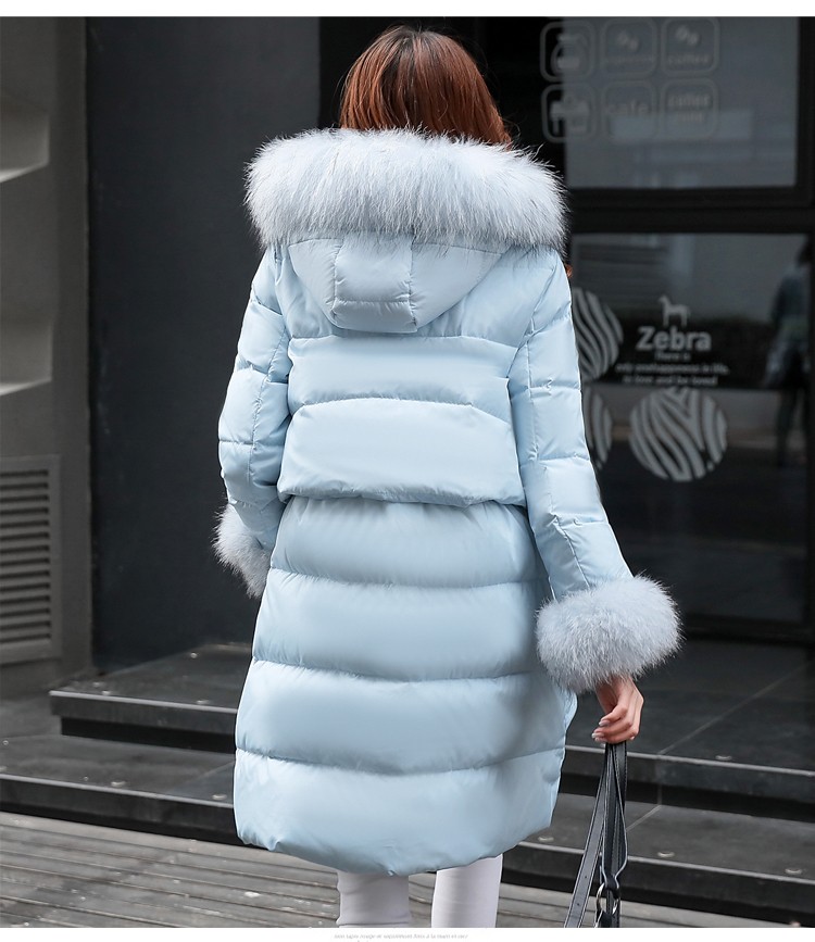 15 Winter White Duck Down Coats for Women X-Long Style Warm Parka Jacket With Fur Collar Winter Down Coat Plus Size Down Jacket 3