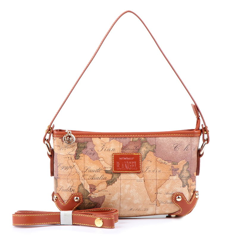 High quality 2013 fashion vintage map pack small bag handbag cross-body women's one shoulder handbag 520  free shipping