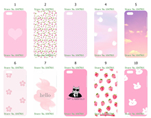 Mobile Phone Case For IPHONE 5C Wholesale 10pcs/lot pink Design White Hard Back Case Free Shipping