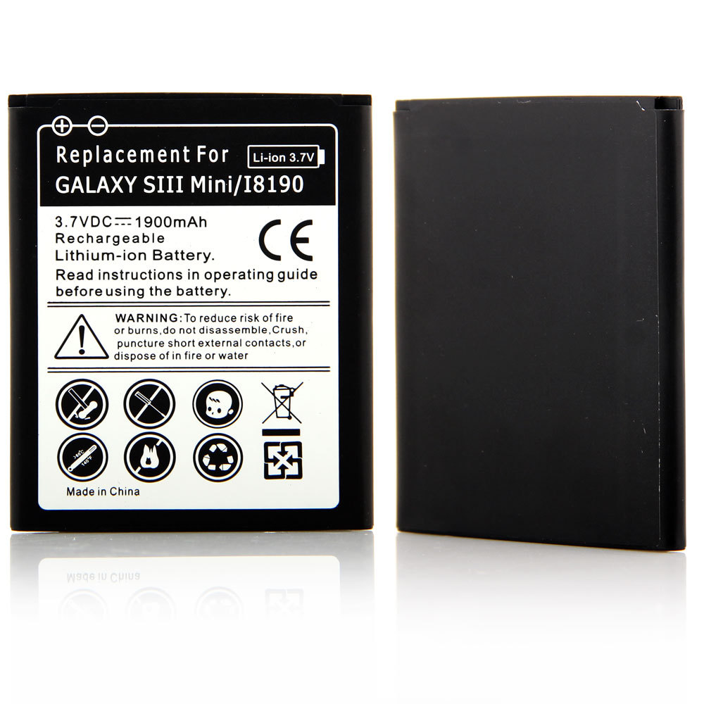 High Capacity 1900mAh Rechargeable Battery For Samsung I8190 Galaxy S3 Mini 230781