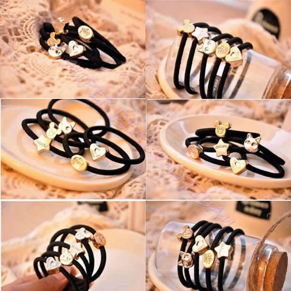 10 Pcs Fashion Girl Elastic Hair Rubber Band Rope Scrunchie Ponytail Holder Bands