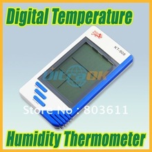 Niza Digital temperatura humedad Tester reloj termómetro higrómetro blanco y azul nuevo caliente