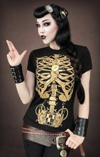 Summer T shirts for women harajuku casual 3D tshirts 2015 fashion skull print tops tees black