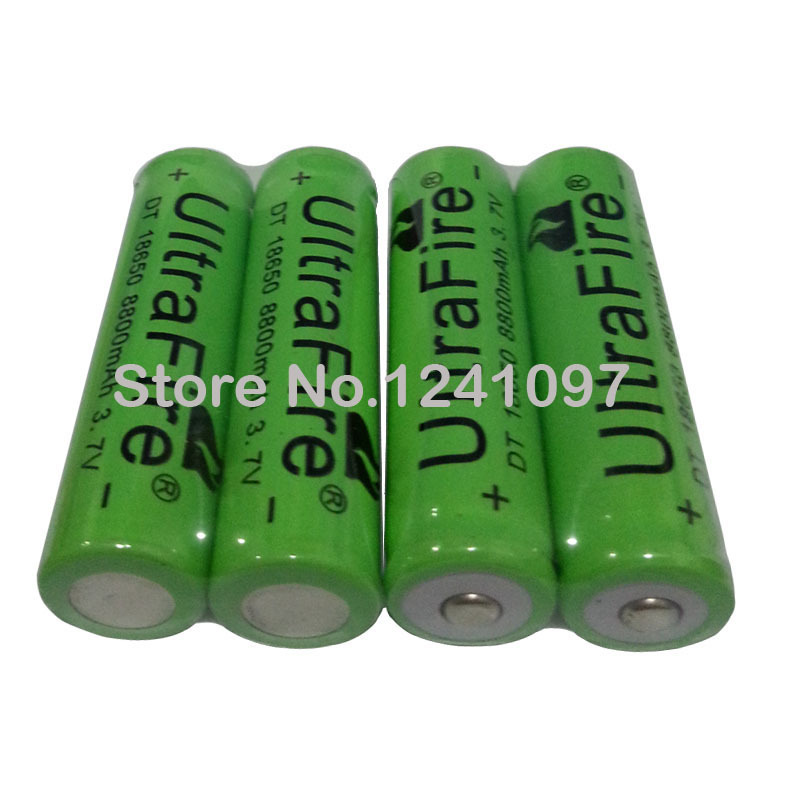 New 10x 18650 rechargeable battery 3 7v 8800 mAh Lithium li ion battery for led Flashlight