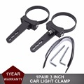 3 Inch Aluminum Bull Bar Clamps Mount Bracket Round Tube Bull Bar Roll Cage ATV Car