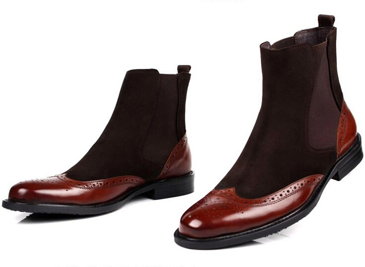 men's flat heel boots
