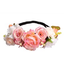 Free Shipping Beauty Bride Headband Flower Hairband Girl’s Headwear Floral Hair Accessory for Women