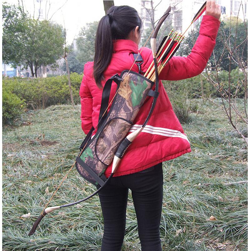 Outdoor Waterproof Bundled Quiver Camouflage Bionic Camo Bow Bag Pouch Arrow Quiver Archery Supplies Hunting Accessory