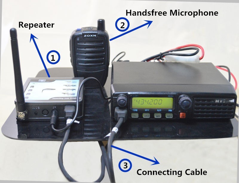 Free-Shipping-ZOXN-ZX-777-Cordless-MIC-Repeater-for-Mobile-Transceiver