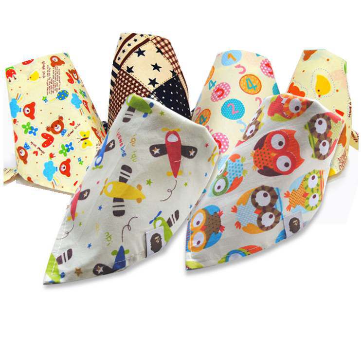 2016 Fashion Baby Kid Toddler Bandana Bibs Saliva Towel Dribble Triangle Boy Girls Cotton Head Scarf