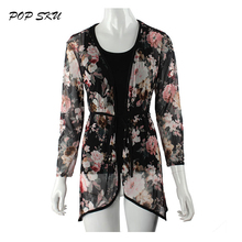 Shirt Women 2016 Shirts Chiffon Blouses Women V-neck Loose Women Coat Blouse Tops #LY