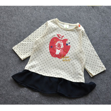 New 2016 girls clothes children t shirts cotton kids girl tops girls T-shirt autumn spring tops & tees