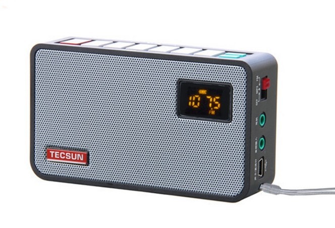 Tecsun ICR 100 ICR100 pocket portable FM radio Receiver with 4G TF micro SD card digital