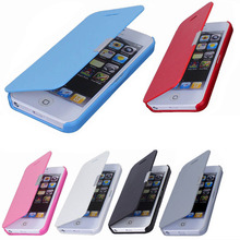 Free shipping For iPhone 4 4S Cases Magnetic Leather Hard Skin Cell Phone Cases for iPhone 4 4S