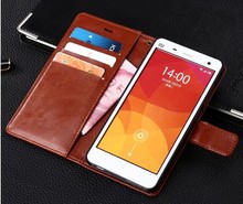 xiaomi mi4 m4 case Leather Case Cover Hight Quality Stand Wallet mobile cover For xiaomi m4 mi4 case