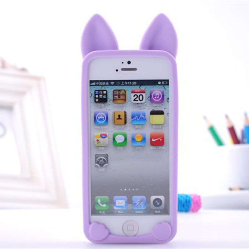 2015 fashion 3d koko cat ear phone cases for apple iphone 5 5s luxury pink soft silicone 2015 fashion 3d koko cat ear phone cases for apple iphone 5 5s luxury pink soft silicone