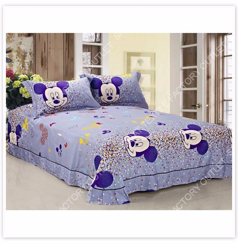 Christmas gift Mickey/minnie mouse print bedding sets comforter cover