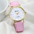 2015 watch women Fashion Design Attractive Dial Leather Band Analog Geneva Quartz Wrist Students Girls Ladies