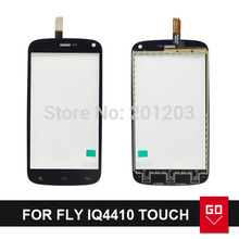 Touch Screen pannel Digitizer Replacement For Fly IQ4410 Gionee E3 Touch Panel Front Glass Black color 10pcs/lot DHL / EMS