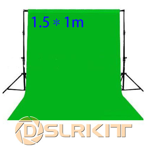 Купить 1.5x1m фото освещения студии chromakey зеленый экран кисеи фон ...