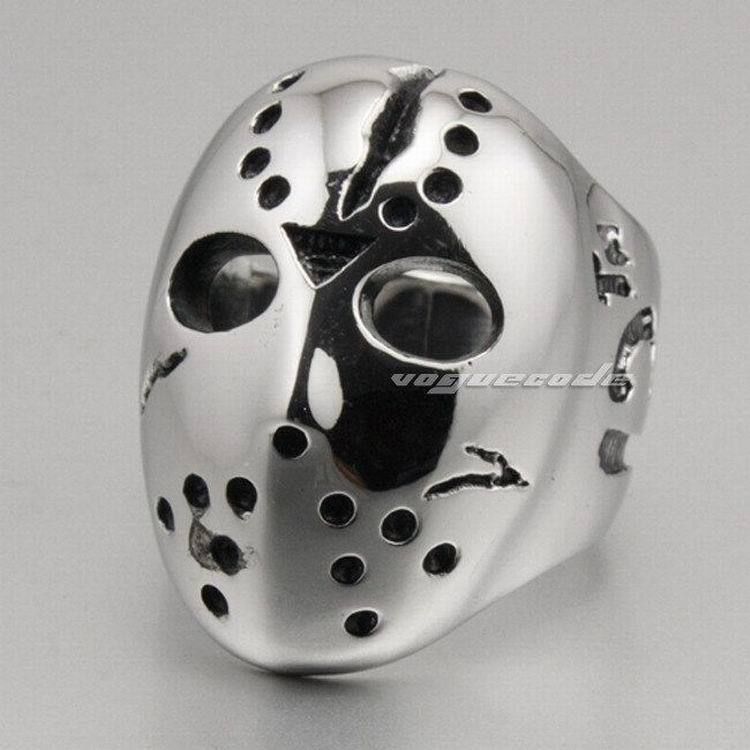 316L Stainless Steel Halloween Jason Mask Hockey M...