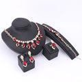 Romantic Trendy Jewelry Sets For Women Wedding Bridal Accessories Water Drop Imitation Crystal Necklace Earrings Set
