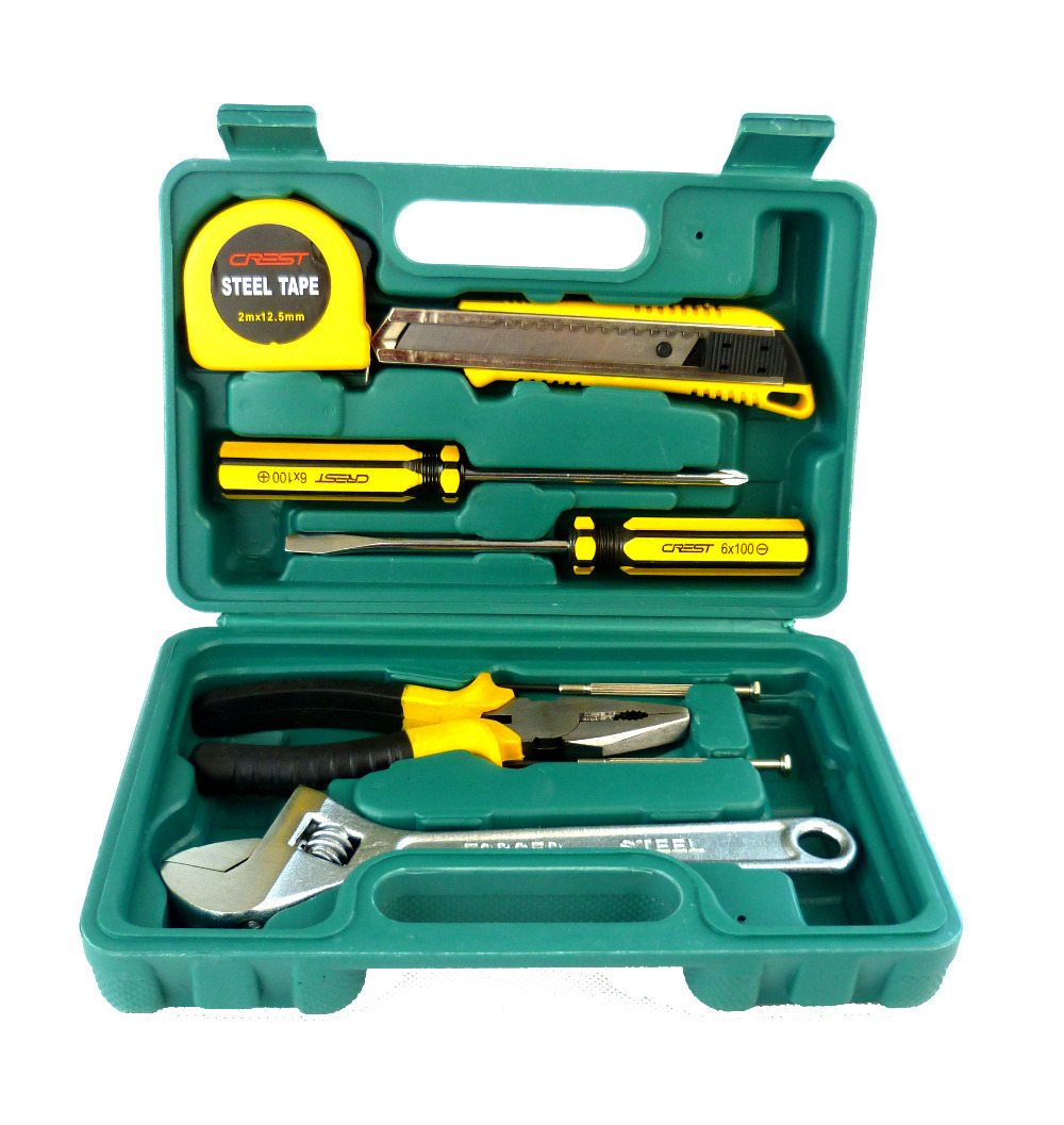 G  T 9PC hand set Tool Set & Chest Auto Home Repair Kit Metric- Lifetime Warranty 011009 R