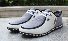 Free Shipping New Fashion Canvas Men Shoes Brand Men’s Flats Breathable Lace-up Shoes High Quality Plus Size 36-46