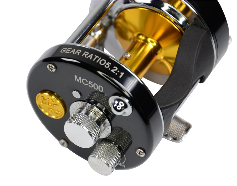 FMC trolling reel,baitcast reel 6061 AL.Dual Brake System Centrifugal