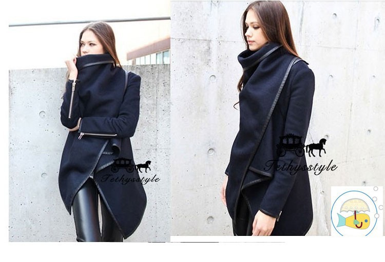 2015 New woman Fashion winter woolen overcoat women fashion Jackets woolen coat (16)