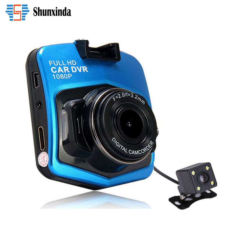 Original Novatek Dash Cam GT300 Dual Lens Car DVRs Camera Full HD 1080P Video Registrar With Backup Rearview Parking Recorder