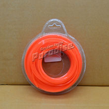 0 120 3 0mm diamemter 15m Length Square Nylon Grass Trimmer Line Orange Color Blister Card
