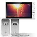 FREE SHIPPING Home Security Wired 9 inch Color Monitor Video Door phone Intercom System 2 Night