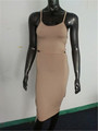 Europe United Summer Latest Fashion 2016 Sexy Condole Belt Women Dress Pure Color Slim Big Yards