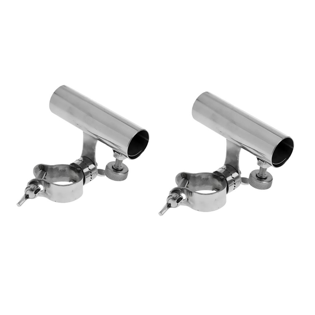 Description Picture 2 of item2Pcs  Stainless Steel Anti-slip Fishing Rod Holder Fishing Chair Mount Fishing Rod Rack Bracket Connect