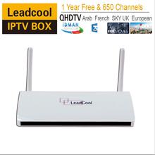 5pcs/Lot Iptv Set Top Box Leadcool Android Box + One Year Qhdtv Iptv Account With 650 Channels Sky Free Porn Video