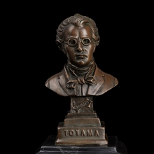 Best selling Famous man figure sculpture Bust Bronze figurine Statue Art Craft Souvenirs czs-306