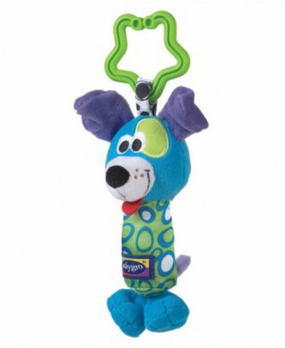 Kids Baby Soft Toy Animal Handbells Rattles Bed Stroller Bells Developmental Blue dog