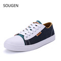 2017 Women s Shoes Fashion White Flat Casual Shoes Women Spring Autumn Breathable Canvas Shoes Board