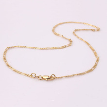 18k gold plated chain necklace for women wholesale fashion jewelry 2016 new cheap 18 20 22