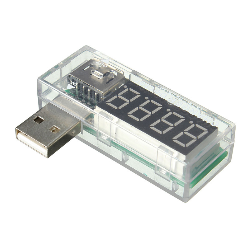 USB Current Tester USB voltmeter USB ammeter Ampere Meter Translucent New Arrival