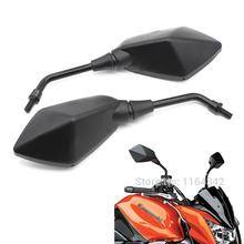 Pair Black Custom Motorcycle Mirror Racing Rearview Mirrors For Kawasaki Honda Suzuki Yamaha BMW Ducati Side Mirror