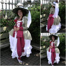 Freeship!Customer-made All size Halloween Dresses Gothic Cosplay Victorian dress Renaissance Dress Steampunk dress V-233