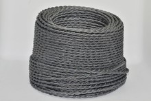 Twist wire weaving Edison droplight line Europe North America nostalgic restoring matte cotton gray decorative chandelier wire