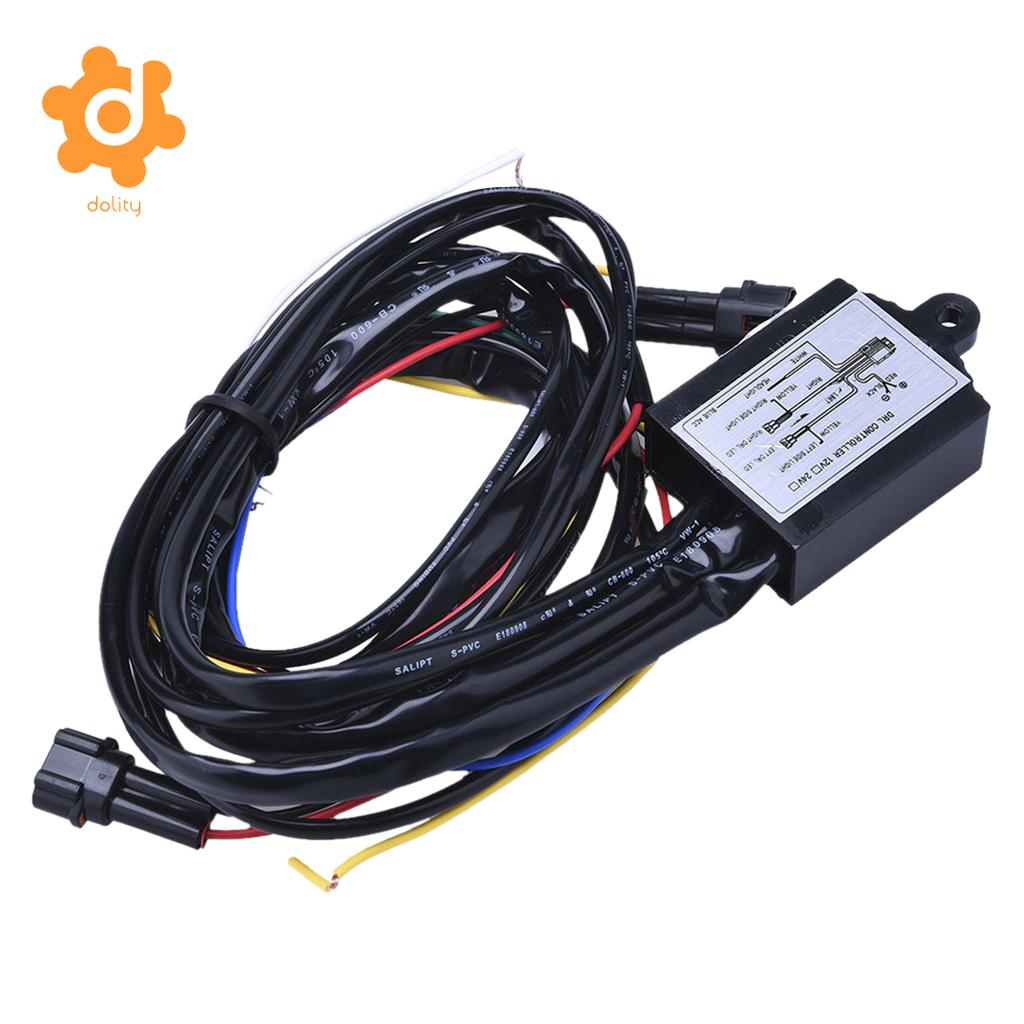 12v Car Drl Controller Universal Auto Led Daytime Running Lights Controller  Relay Harness Dimmer On/off 30w Fog Light Controller - Wire - AliExpress
