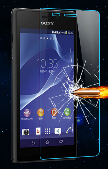 Amazing 2 5D 0 3mm Anti Explosion Tempered Glass Screen Protector for Sony Xperia M2 M2