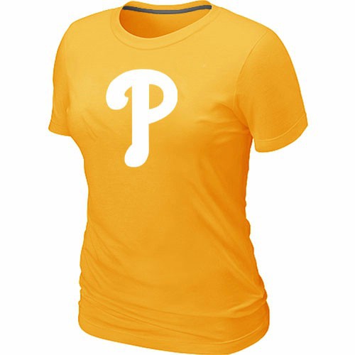 MLB Philadelphia Phillies Heathered Yellow Women's Nike Blended T-Shirt