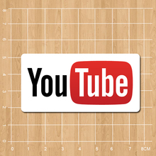 Youtube Logo Notebook/refrigerator/skateboard/trolley case/backpack/Tables/book sticker PVC sticker
