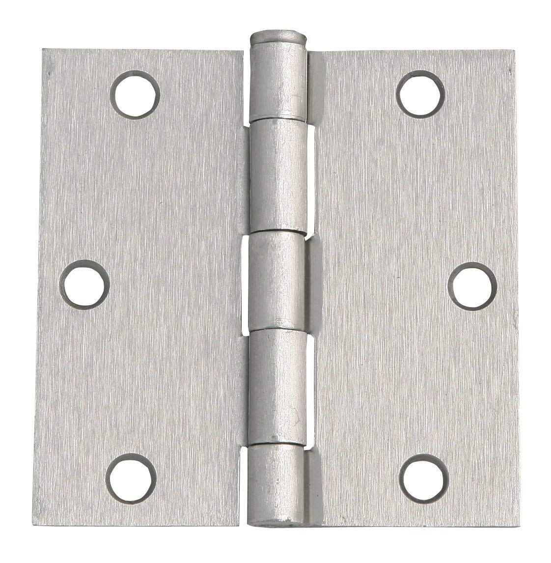 2.5inches-10pcs AnFun Silver Tone Home Furniture Hardware Folding Butt Hinges Door Hinge Mirror Polished Finish Stainless Steel Ball Bearing Hinge 