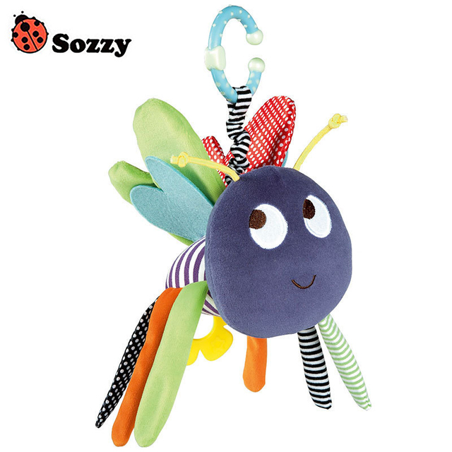 Sozzy 0 М + Новый Ребенок Плюшевые Игрушки Красочные Би Кроватки Кровать Висит Кольцо Колокол Игрушка Мягкие Детские Погремушки Раннего образовательных Куклы